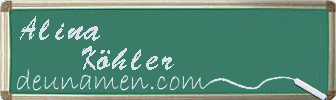 Alina Köhler Visitenkarte